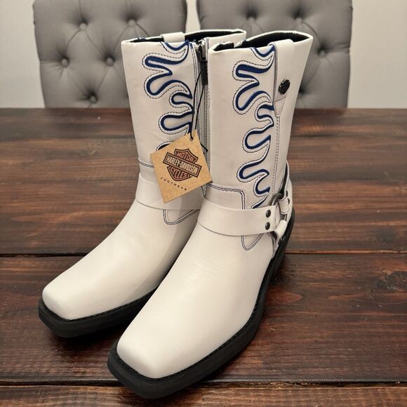 Harley Davidson Women's Korsen Motorcycle Harness Boots - Picture 4 of 10